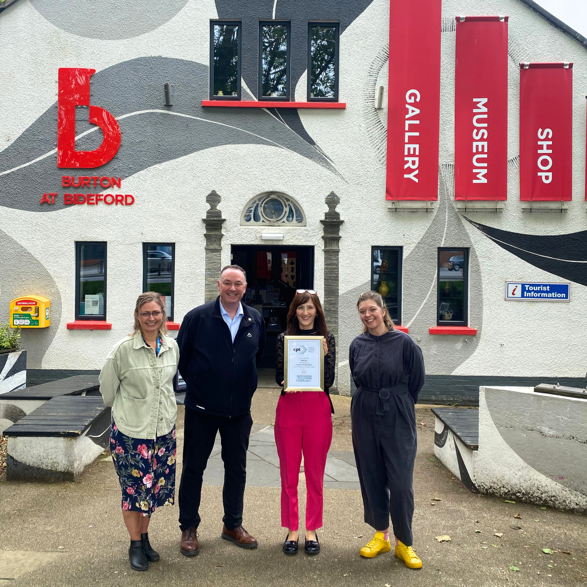 Bideford is awarded with ‘Coach Friendly’ destination accreditation