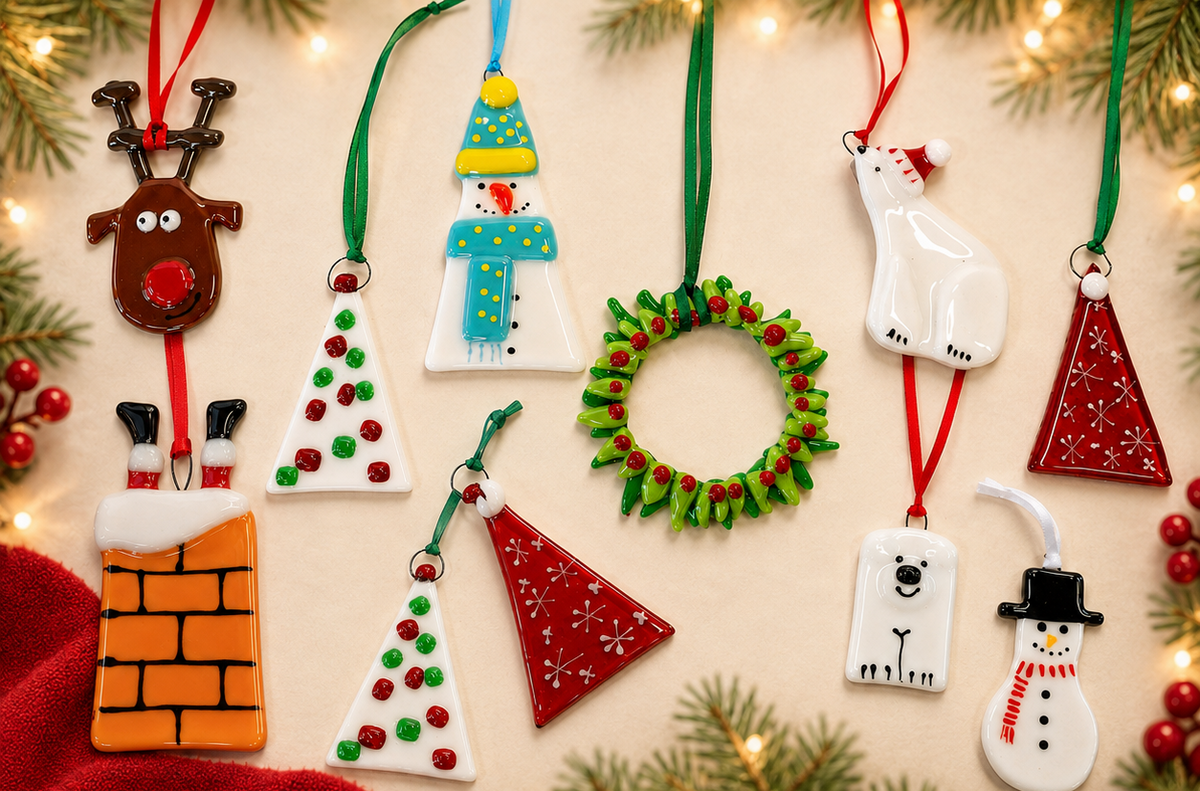 Fused Glass Christmas Decoration