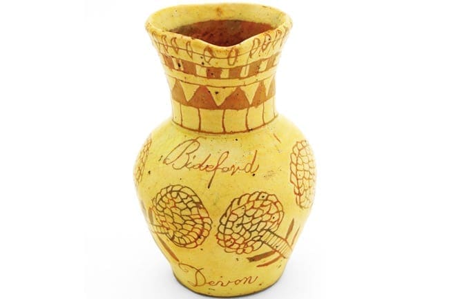Bideford ceramic jug at The Burton