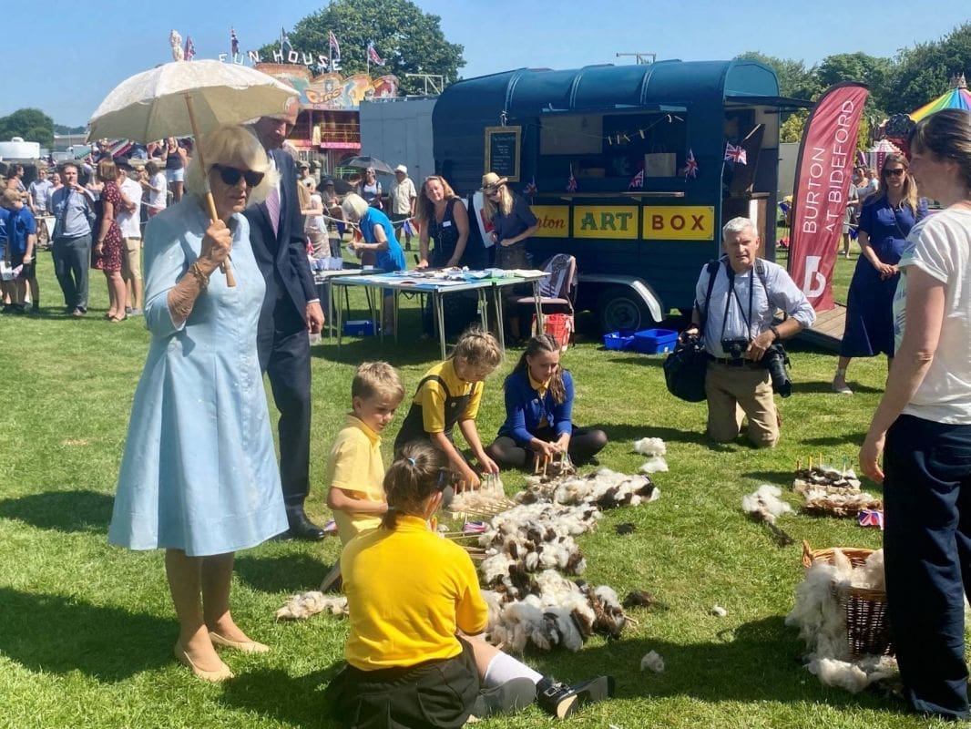 Their Royal Highnesses Prince of Wales and Duchess of Cornwall visit The Burton