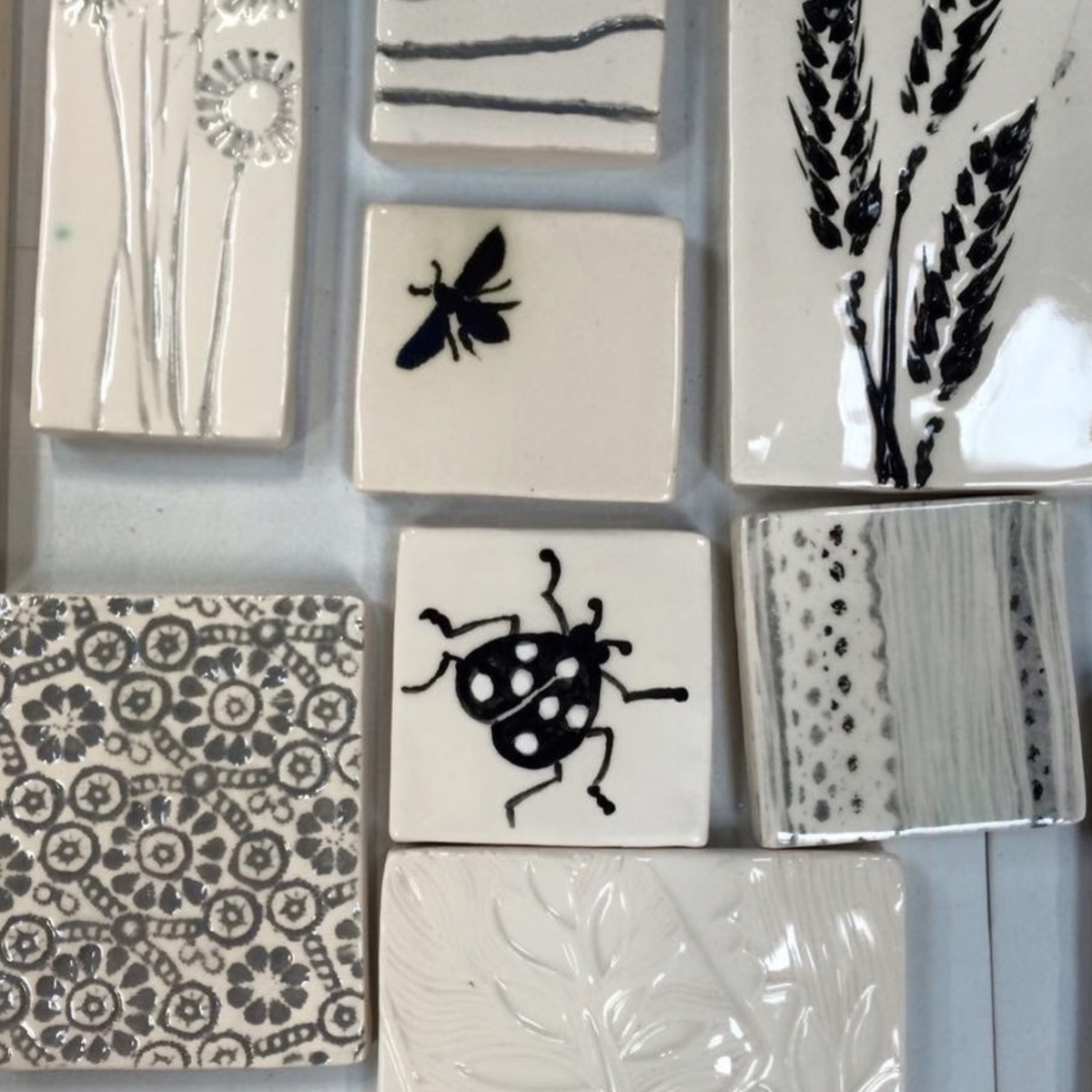 Let's Clay; Tile Decorating workshop