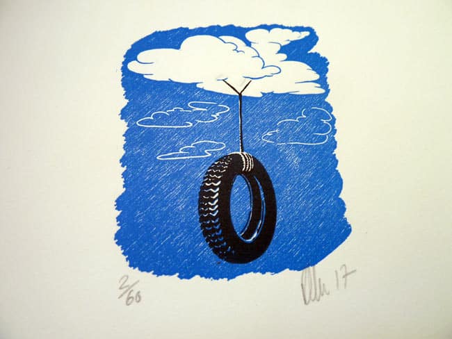 Mini prints from artist at University of the West of England