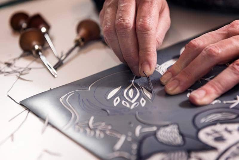 image of someone taking part in workshops at the burton