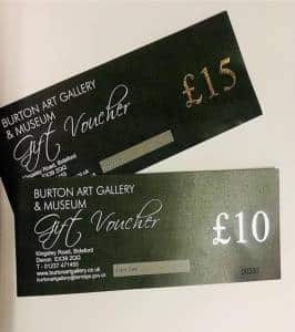 Burton Art Gallery and museum Gift vouchers
