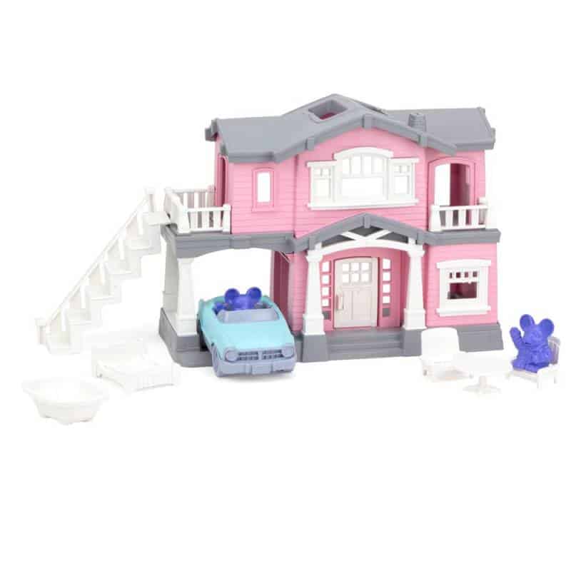 Green Toys Pink House Playset Burton at Bideford