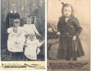 The Rudd Children (left) and Jeannette Rudd as a child, photographs by
kind permission of Great Torrington Museum