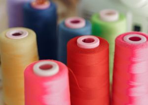 Multicoloured cotton thread