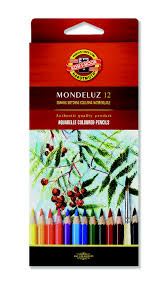 Koh-i-Noor Mondeluz Aquarelle Coloured Pencils 12