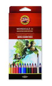 Koh-i-Noor Mondeluz Aquarelle Coloured Pencils 24