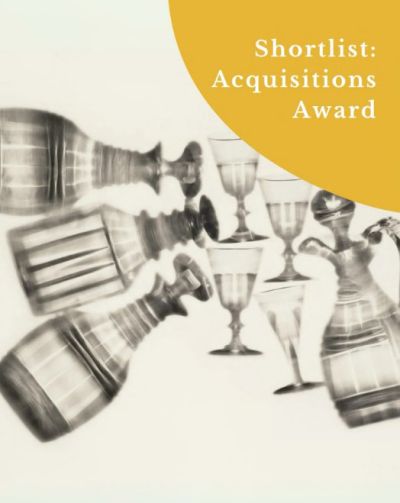 Hallett Independent Acquisitions Award advert featuring images of glass bottles