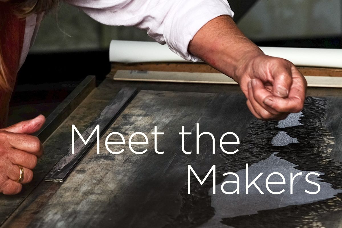 Image of hands printmaking