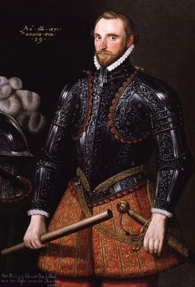 Sir Richard Grenville, after Unknown artist, oil on canvas, 17th century, based on a work of 1571